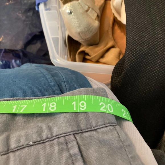 Grayers Pants‎ Mens Sz 40 Gray Cotton Linen Chino Stretch Straight Leg - Picture 8 of 11